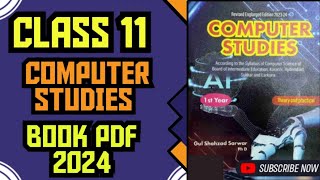 First Year New Computer Studies Book 2024 PDF Sindh Board Academic Avenue [upl. by Enirol951]