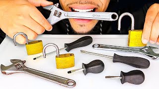 ASMR EDIBLE TOOLS JERRY REAL MOUTH EATING SOUNDS NO TALKING CHOCOLATE FOOD TOOLS [upl. by Heurlin]