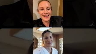 Danielle Savre and Stefania Spampinato goes live on Station 19 and Greys Anatomy set [upl. by Nagn]