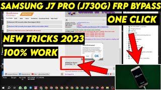 Samsung J7 Pro J730G Frp Bypass One Click SamFw Tool  J730F Frp Bypass 90 Android 801 90 [upl. by Ahswat]