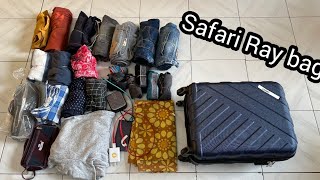 Safari RAY Polycarbonate cabin luggage  dekhte hai kitne saman ata hai [upl. by Faunie]