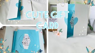 ഗിഫ്റ്റ് കാർഡ് ഐഡിയ simple cute gift card making [upl. by Timmy]