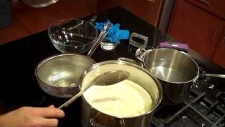 Homemade mozzarella cheese without a microwave in less than 40 minutes [upl. by Novyak]