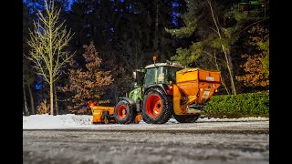 Fendt 312 Vario im Winterdienst Braun Agrarservice [upl. by Narcissus]