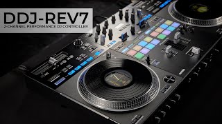 DDJREV7 professional 2channel quotbattlestylequot DJ controller for Serato DJ Pro  Overview [upl. by Asa]