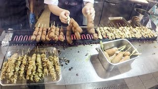 Street Food from Japan seen in Singapore The Yakitori Skewers [upl. by Boggers927]