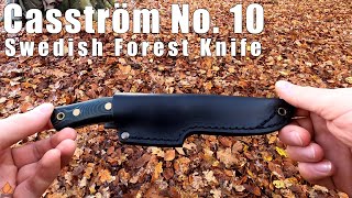 Casström No 10 Swedish Forest Knife  perfekt für Bushcraft geeignet [upl. by Eenalem624]