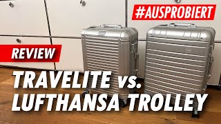 Travelite Next S vs Lufthansa Aluminium Collection Trolley S 🧳 ReviewVergleich [upl. by Einaoj654]