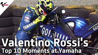 Valentino Rossis Top 10 Moments at Yamaha Factory Racing [upl. by Gwenny]