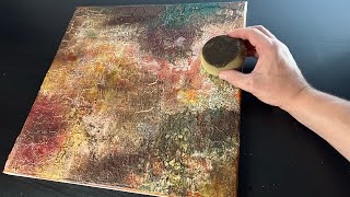 Abstrakte Acrylmalerei  Herbstgefühle  abstract painting  autumn feelings [upl. by Maiocco]