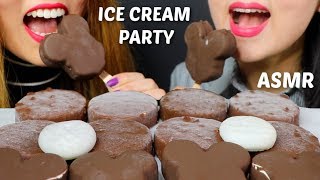 ASMR CHOCOLATE ICE CREAM PARTY 초콜릿 아이스크림 리얼사운드 먹방 アイスクリーム 冰淇淋 Kem cây  KimampLiz ASMR [upl. by Rew]