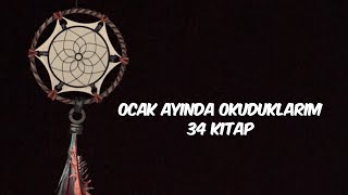 OCAK AYINDA OKUDUKLARIM  34 KİTAP [upl. by Elamrej]