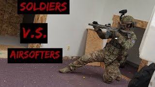 Airsoft  US Soldiers Try CQB AGAINST Airsofters [upl. by Naji]