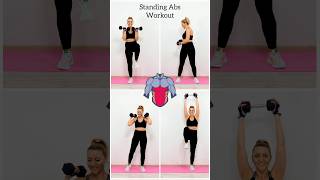 Standing Abs  with Dumbbells✅ [upl. by Apilef]