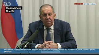 Russia Will React Accordingly to ATACMS Strike Says Foreign Minister Lavrov [upl. by Bridgid]