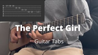 The Perfect Girl by Mareux  Guitar Tabs [upl. by Bud]