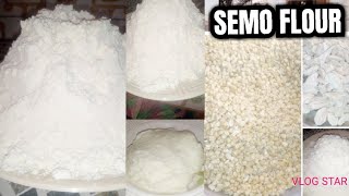 HOW I MAKE SEMO FLOUR AT HOME [upl. by Rihana]