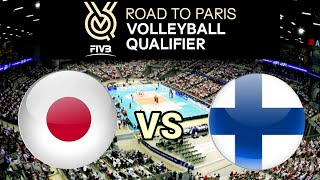 Japan vs Finland  2023 FIVB Volleyball Mens Olympic Qualification Tournaments Live Score [upl. by Ruiz]