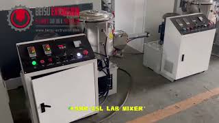 SHR10L25L50L High speed small mini lab mixer for PVCPEPPMaster batch [upl. by Salamone]