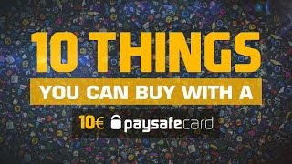 10 things you can buy with a 10€ Paysafecard [upl. by Mancino]