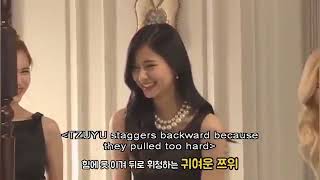 tzuyu funny moments in cheer up mv behind the scenes 💜💛💙💚 [upl. by Fauman]