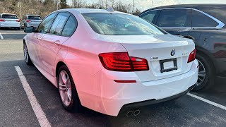 2016 BMW 528i xDrive startup and horn [upl. by Eitnom840]