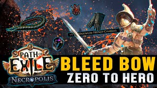 Bleed Bow Gladiator  From Zero to Hero  SSF Journey  Part 2  Path of Exile 324 [upl. by Theodosia934]