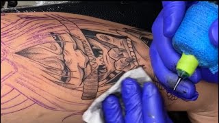 🔥COMO TATUAR puntillismo de arrastre  COMO TATUAR LÍNEAS [upl. by Lalage]