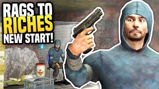 STARTING MY NEW LIFE  Gmod DarkRP  Rags to Riches 1 Hobo Roleplay [upl. by Dympha182]