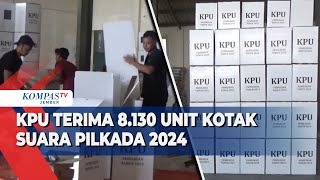 KPU Jember Terima 8130 Kotak Suara untuk Pilkada 2024 [upl. by Nnitsuj]