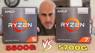 Ryzen 5 5600G vs Ryzen 7 5700G  CPU or APU [upl. by Elletnwahs]