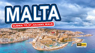 THE REAL MALTA  Sliema to St Julians Tour [upl. by Lindsy341]