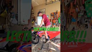 cr250 lectron carb first start cr250 honda dirtbikes motocross lectron 2stroke [upl. by Ynoffit340]