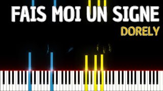 🚩Fais moi un signe  DORELY Piano Tutorial pianotutorial [upl. by Atiekal]