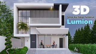 Realistic Render  Exterior Rendering Tutorial in Lumion Pro 125 [upl. by Halihs]