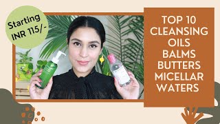 10 BEST MAKEUPREMOVERSCLEANSING OILSBALMSCREAMS IN INDIA  Chetali Chadha [upl. by Hsetim]