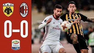 HIGHLIGHTS AC Milan vs AEK Athens Its 00 in Athens [upl. by Ettenim]