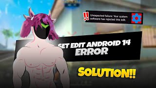 Easiest solution to set edit android 14 problem ⚙️✅ [upl. by Metsky149]