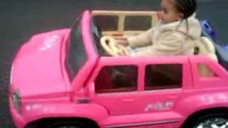 Rogue driving her new Barbie Pink Cadillac Escalade [upl. by Cardwell]