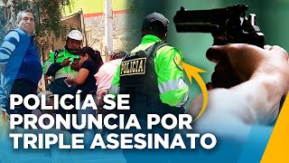 TRIPLE HOMICIDIO EN ATE ASESINATOS NO CORRESPONDERÍAN A SICARIATO SEGÚN LA PNP [upl. by Tacita]