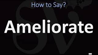 How to Pronounce Ameliorate CORRECTLY [upl. by Maccarthy]