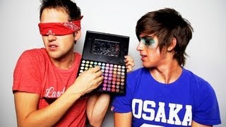 Blindfolded Makeup Challenge with Joey Graceffa [upl. by Coy]