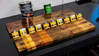 10 Wood Stain Colors and Finishes Comparison [upl. by Leahcimauhsoj628]