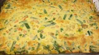 New Recipe  Weight Watcher Friendly  Chicken Pot Pie Casserole [upl. by Suoirred]