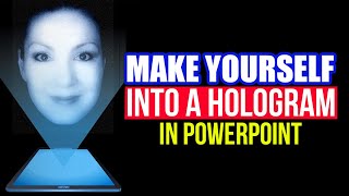 How to Make a 3D Hologram Video of Yourself in PowerPoint [upl. by Teresita]