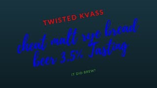 twisted kvass rye bread beer tasting [upl. by Cairistiona]