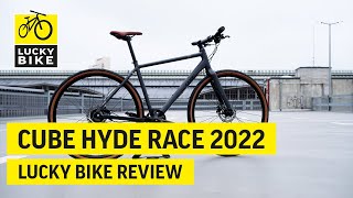 CUBE HYDE RACE 2022 REVIEW  Das Topmodell aus der Cube UrbanbikeSerie [upl. by Aicenert]