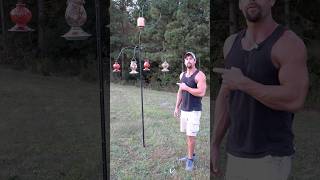 DIY Hummingbird Feeder Hanger hummingbird garden diy homestead anniversary [upl. by Iden580]