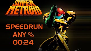 Super Metroid  Any   SpeedrunTAS  in 0024  Full Game [upl. by Margot]