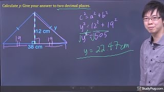 ʕ•ᴥ•ʔ Pythagorean theorem  learn with an easy example [upl. by Eednac20]